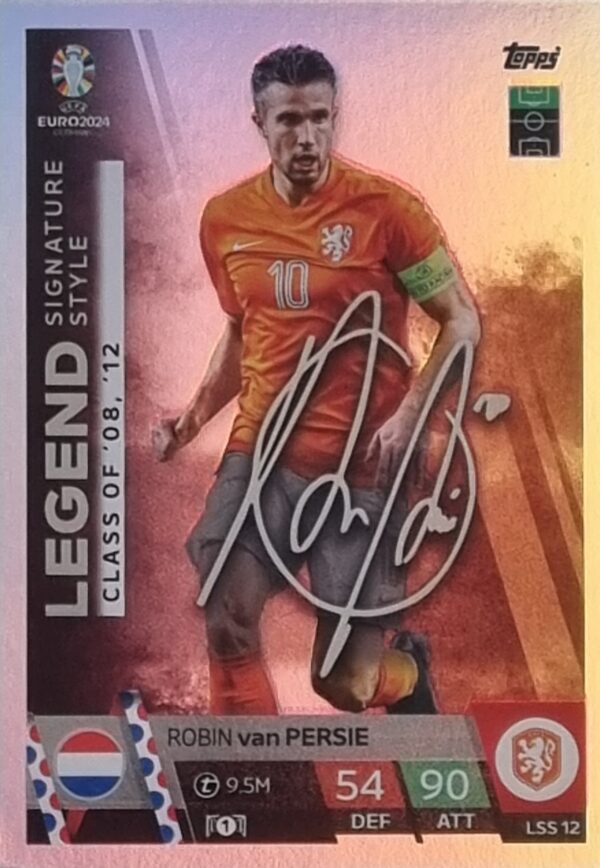 Topps UEFA EURO 2024 Match Attax Trading Cards – 1x LSS 12 ROBIN VAN PERSIE LEGEND