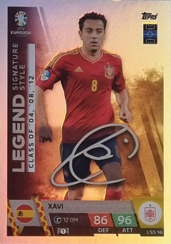 Topps UEFA EURO 2024 Match Attax Trading Cards – 1x LSS 16 XAVI LEGEND