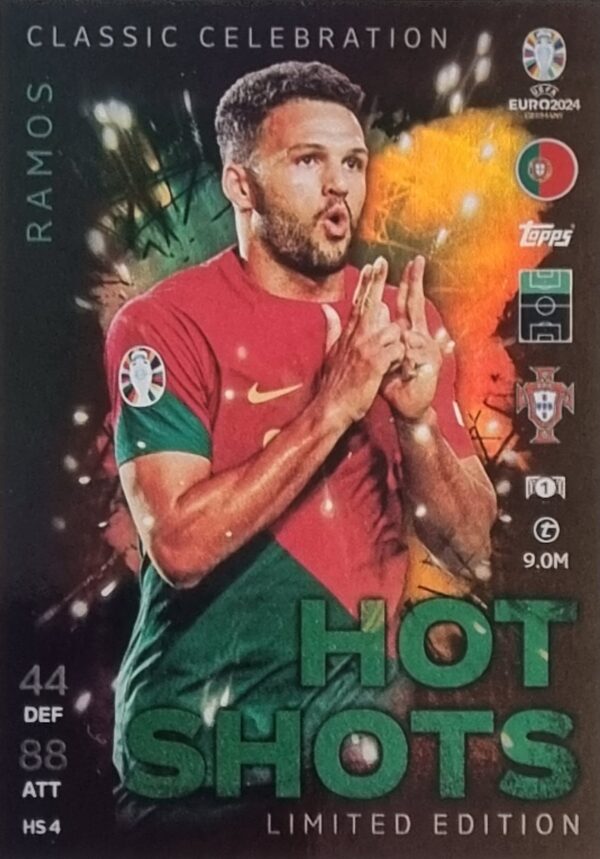 Topps UEFA EURO 2024 Match Attax Trading Cards – 1x HS 4 RAMOS LIMITED EDITION CARD