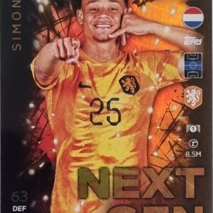 Topps UEFA EURO 2024 Match Attax Trading Cards – 1x NG 2 SIMONS LIMITED EDITION CARD