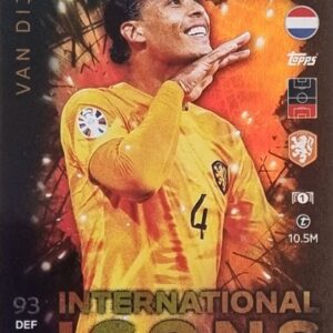 Topps UEFA EURO 2024 Match Attax Trading Cards – 1x II 3 VAN DIJK LIMITED EDITION CARD