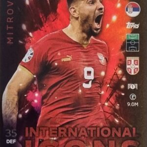 Topps UEFA EURO 2024 Match Attax Trading Cards – 1x II 4 MITROVIC LIMITED EDITION CARD