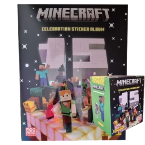 Panini Minecraft Celebration Sticker / 1x Sammelalbum + 1x Display je 36x Stickertüten (2024)