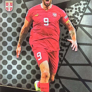 Topps UEFA EURO 2024 Match Attax Trading Cards / BE8 ALEKSANDAR MITROVIC BLACK EDGE EDITION