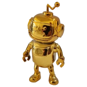 Stumble Guys 3D Serie 2 Minifiguren / 1x Figur 13 Golden Robo Chrome