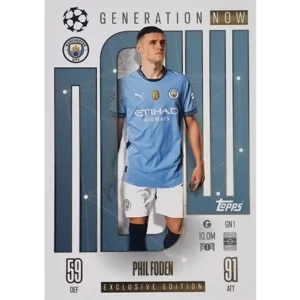 Topps Champions League Match Attax 2024/2025 / GN 1 PHIL FODEN GENERATION NOW