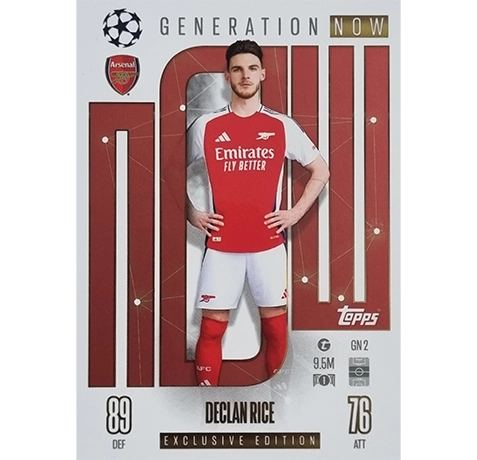 Topps Champions League Match Attax 2024/2025 / GN 2 DECLAN RICE GENERATION NOW