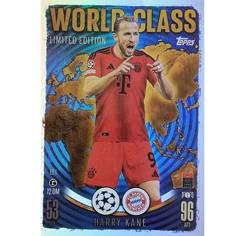 Topps Champions League Match Attax 2024/2025 / LE 1 HARRY KANE Limited Edition Karte