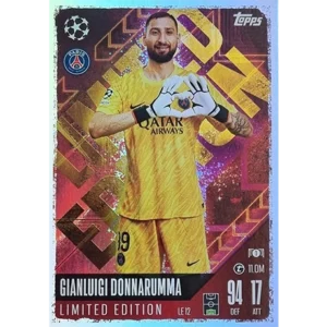 Topps Champions League Match Attax 2024/2025 / LE 12 GIANLUIGI DONNARUMMA LIMITED EDITION KARTE