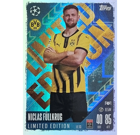 Topps Champions League Match Attax 2024/2025 / LE 13 NICLAS FÜLLKRUG LIMITED EDITION KARTE