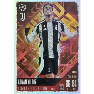 Topps Champions League Match Attax 2024/2025 / LE 22 KENAN YILDIZ LIMITED EDITION KARTE