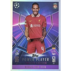 Topps Champions League Match Attax 2024/2025 / LE 28 VIRGIL VAN DIJK POWER PLAY LIMITED EDITION KARTE