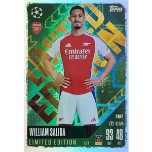 Topps Champions League Match Attax 2024/2025 / LE 4 WILLIAM SALIBA LIMITED EDITION KARTE