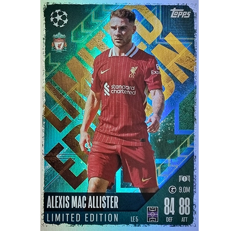 Topps Champions League Match Attax 2024/2025 / LE 5 ALEXIS MAC ALLISTER LIMITED EDITION KARTE