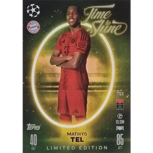 Topps Champions League Match Attax 2024/2025 / TTS 11 Mathys Tel Limited Edition Karte