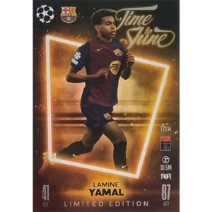 Topps Champions League Match Attax 2024/2025 / TTS 14 Lamine Yamal Limited Edition Karte