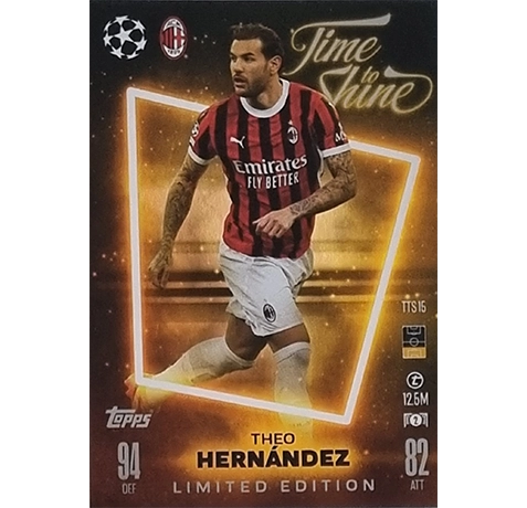 Topps Champions League Match Attax 2024/2025 / TTS 15 Theo Hernandez Limited Edition Karte