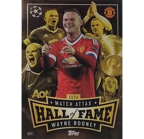 Topps Champions League Match Attax 2024/2025 / HDF 1 WAYNE ROONEY HALL OF FAME