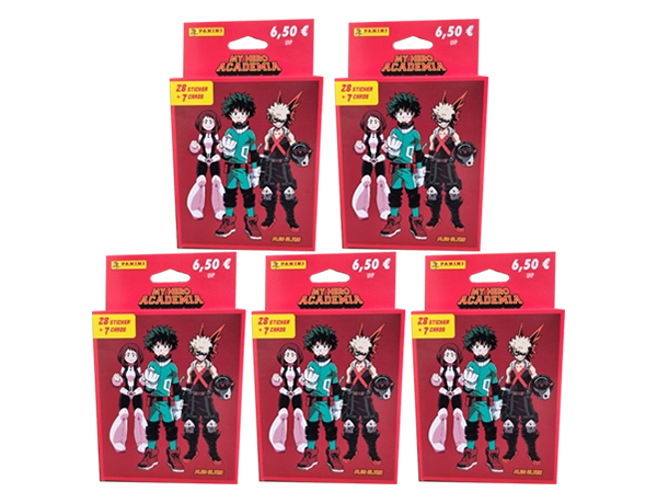 Panini My Hero Academia Sticker / 5x Eco Blister je 7x Stickertüten
