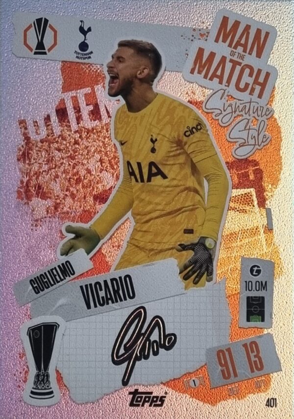 Topps Champions League Match Attax 2024/2025 / 401 GUGLIELMO VICARIO