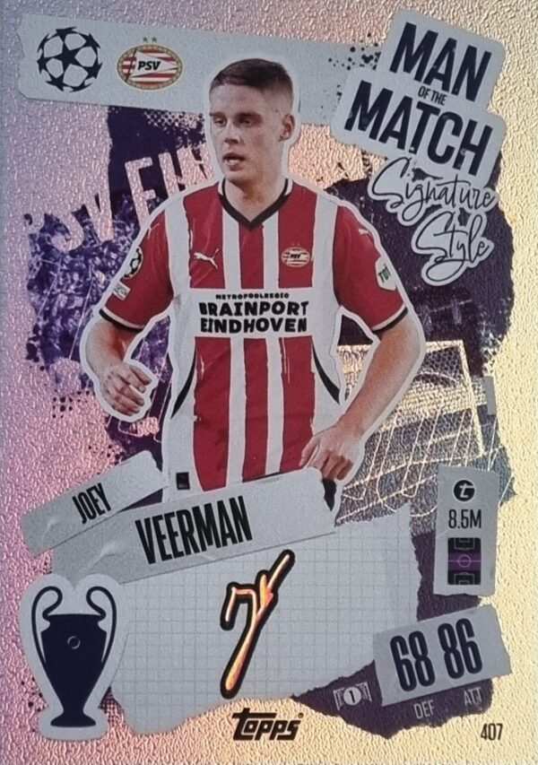 Topps Champions League Match Attax 2024/2025 / 407 JOEY VEERMAN