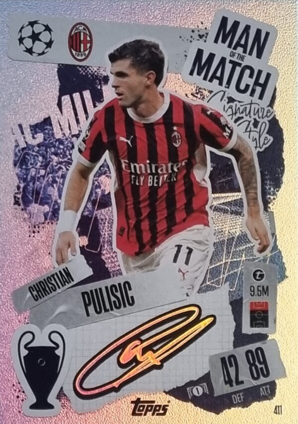 Topps Champions League Match Attax 2024/2025 / 411 CHRISTIAN PULISIC