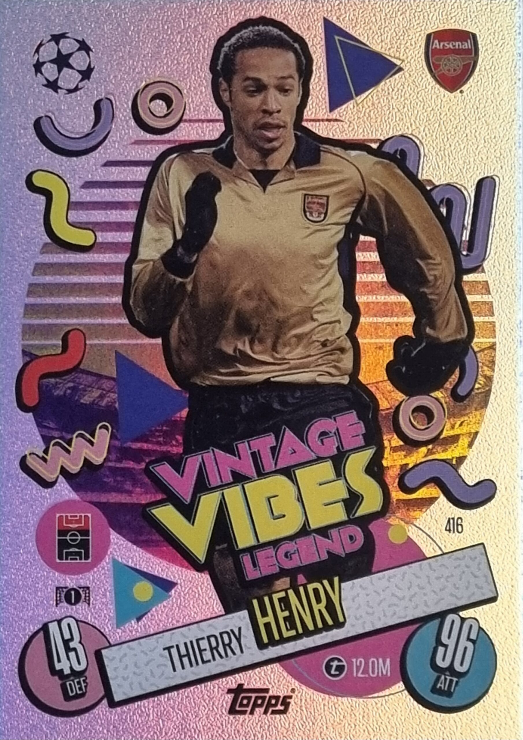 Topps THIERRY HENRY UEFA EURO LEGEND Topps THIERRY HENRY UEFA EURO LEGEND