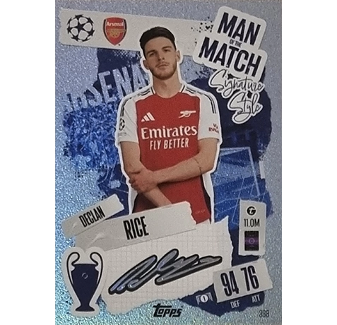 Topps Champions League Match Attax 2024/2025 / 398 DECLAN RICE