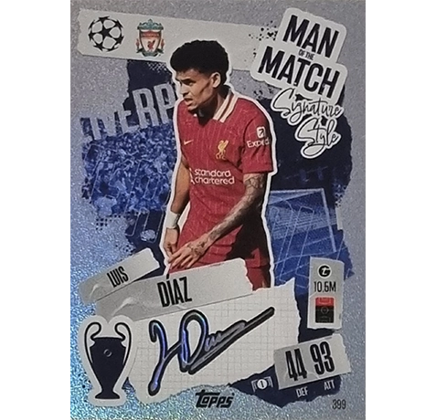 Topps Champions League Match Attax 2024/2025 / 399 LUIS DIAZ