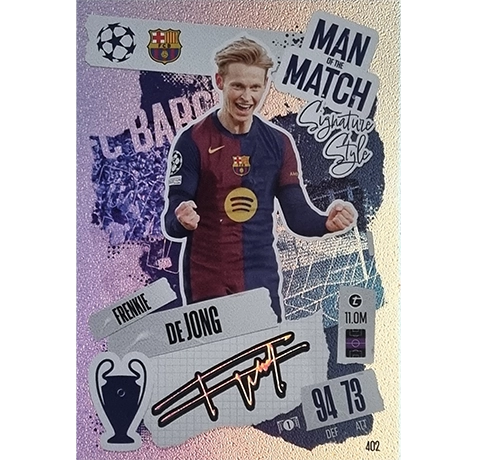 Topps Champions League Match Attax 2024/2025 / 402 FRENKIE DeJONG