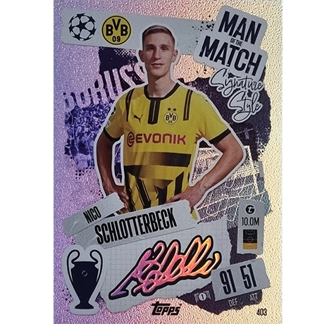 Topps Champions League Match Attax 2024/2025 / 403 NICO SCHLOTTERBECK