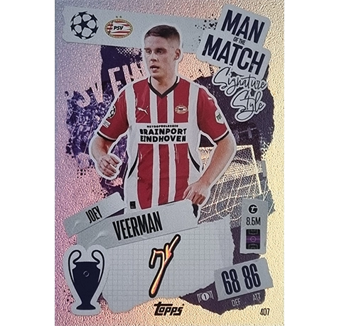 Topps Champions League Match Attax 2024/2025 / 407 JOEY VEERMAN