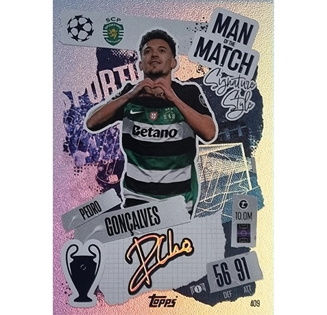 Topps Champions League Match Attax 2024/2025 / 409 PEDRO GONCALVES