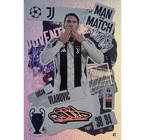 Topps Champions League Match Attax 2024/2025 / 412 DUSAN VLAHOVIC