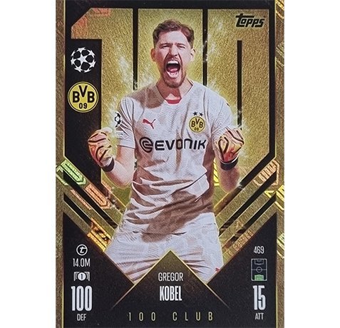 Topps Champions League Match Attax 2024/2025 / 469 GREGOR KOBEL CLUB 100