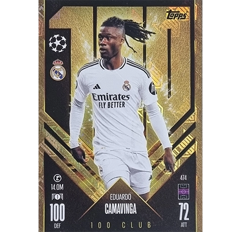 Topps Champions League Match Attax 2024/2025 / 474 EDUARDO CAMAVINGA CLUB 100