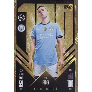 Topps Champions League Match Attax 2024/2025 / 475 PHIL FODEN CLUB 100