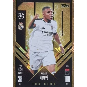 Topps Champions League Match Attax 2024/2025 / 476 KYLIAN MBAPPE CLUB 100