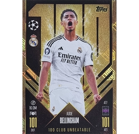 Topps Champions League Match Attax 2024/2025 / 477 JUDE BELLINGHAM CLUB 101