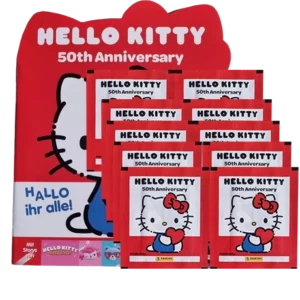 Panini Hello Kitty 50th Anniversary Sticker / 1x Sammelalbum inkl. 10x Stickertüten