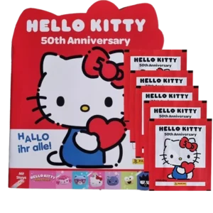 Panini Hello Kitty 50th Anniversary Sticker / 1x Sammelalbum inkl. 5x Stickertüten