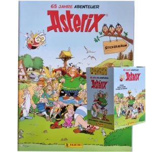 Panini Asterix 65 Jahre Abenteuer Sticker / 1x Sammelalbum inkl. 1x Display je 36x Stickertüten