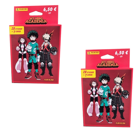 Panini My Hero Academia Sticker / 2x Eco Blister je 7x Stickertüten