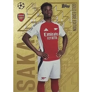 Topps Champions League Match Attax 2024/2025 / GOLD EDGE 3 BUKAYO SAKA