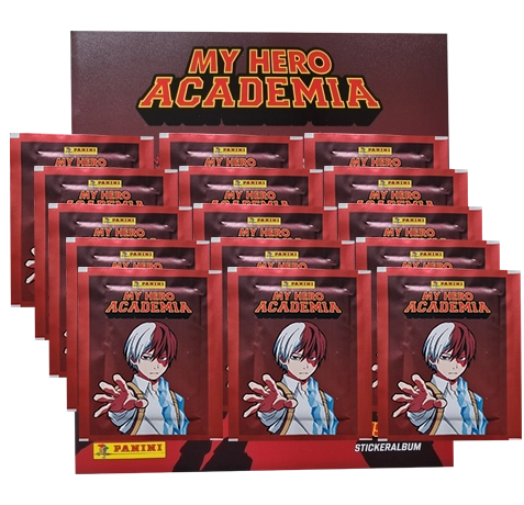 Panini My Hero Academia Sticker / Album inkl. 15x Stickertüten