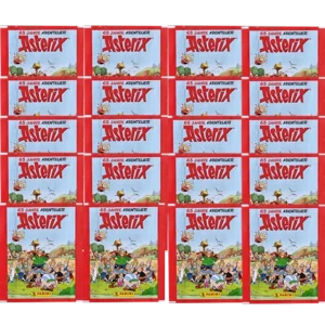 Panini Asterix 65 Jahre Abenteuer Sticker / 20x Stickertüten