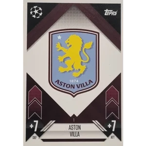 Topps Champions League Match Attax 2024/2025 / 001 Aston Villa Logo