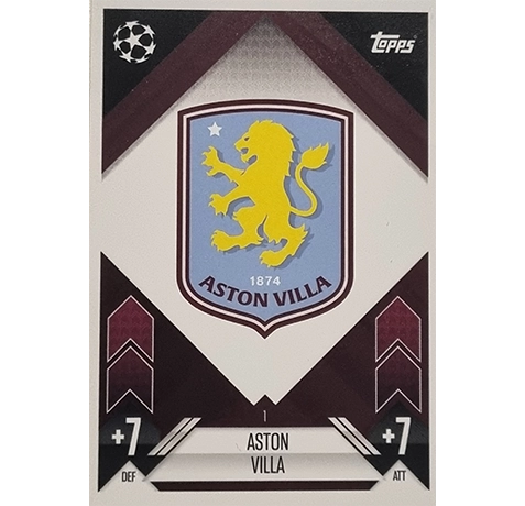 Topps Champions League Match Attax 2024/2025 / 001 Aston Villa Logo