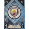 Topps Champions League Match Attax 2024/2025 / 010 Manchester City Logo / Blau Parallel