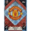 Topps Champions League Match Attax 2024/2025 / 100 Manchester United Logo / Blau Parallel